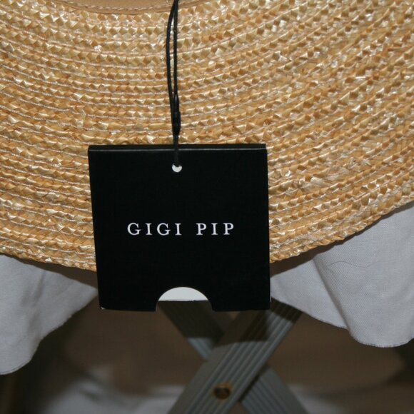 NWT GIGI PIP Capri 100% Straw Hat Size 57/Medium main image 10